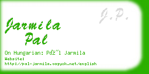 jarmila pal business card